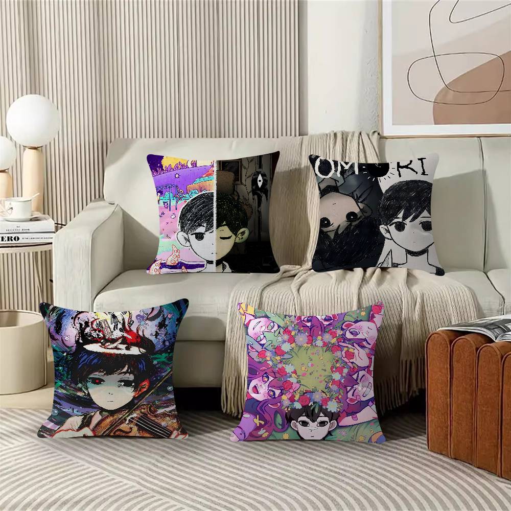 Hot Game OOmori Cushion Cover Pillow Cover Decor Pillowcase Printed Cushion Case For Couch