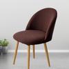 Anti-slip Low Back Duckbill Dining Chair Cover Curved Backrest Protector  for Home Hotel Decoration