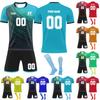 Personalised Shirts Kit Mens Girls With Name Number Custom Football Jerseys For Boys Training Suit