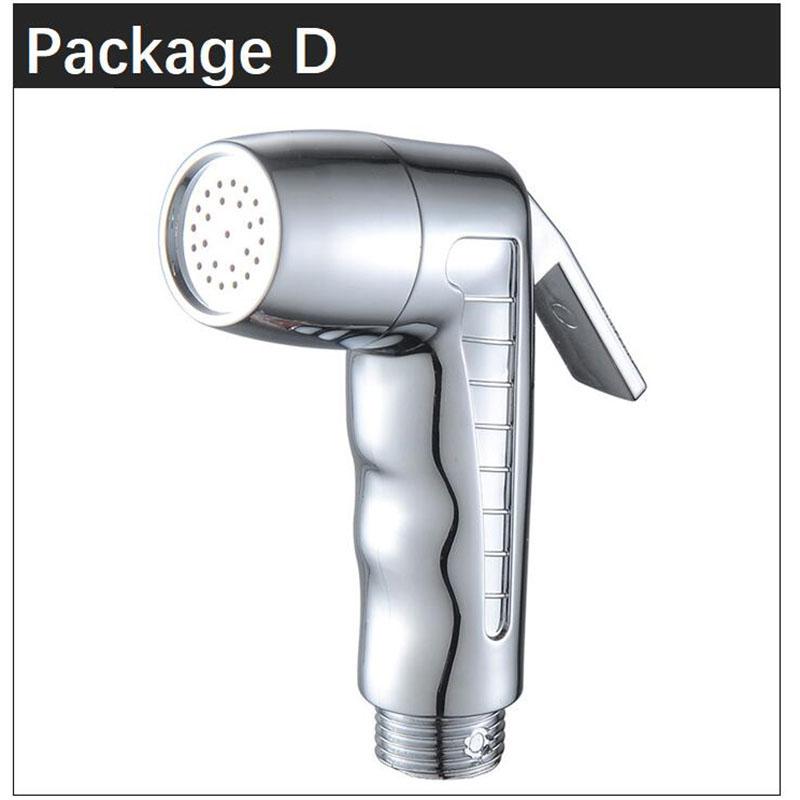 Protable ABS Plastic Toilet Sprayer Nozzle Shower Head White Black Hand Bathroom WC Bidet Faucet Spray Self Cleaning Pet Wash