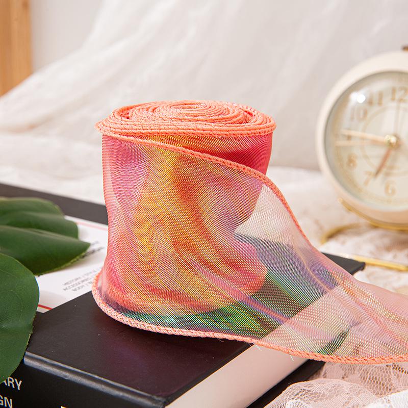 6 см перламутровая лента из пряжи «рыбий хвост» для создания цветочных букетов, подарков и украшений для тортов своими руками