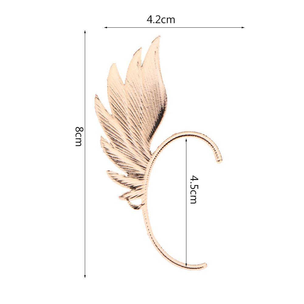 Модные серьги-каффы в стиле панк-фея, свадебные серьги-клипсы с крыльями и перьями, мужские и женские серьги, ювелирные изделия, хороший подарок