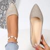 Мода 2025 Слипоны Лоферы Дышащие Летние Балетки Мелкие Женские Мягкая Подошва Острый Носок Туфли-лодочки Большой Размер 43