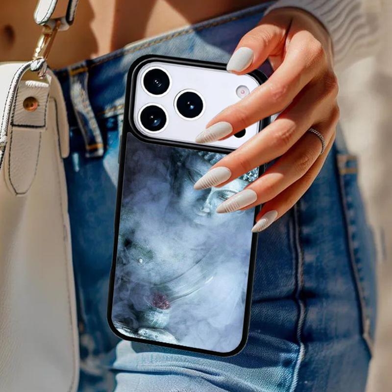 Чехол для телефона с Буддой Шакьямуни Для iPhone 17 Air 14 15 13 12 Max Чехол Для Apple 16e 11 Pro Max Plus Coque