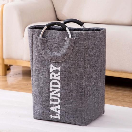 Portable Foldable Home Dirty Clothes Laundry Storage Box Basket with Handles