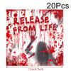 Halloween Party Decorations Bloody Handprints Paper Plates Tablecloths Party Tableware Sets