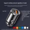 Невидимое автомобильное зарядное устройство 100 Вт для Apple и Huawei Супербыстрая зарядка с адаптером прикуривателя