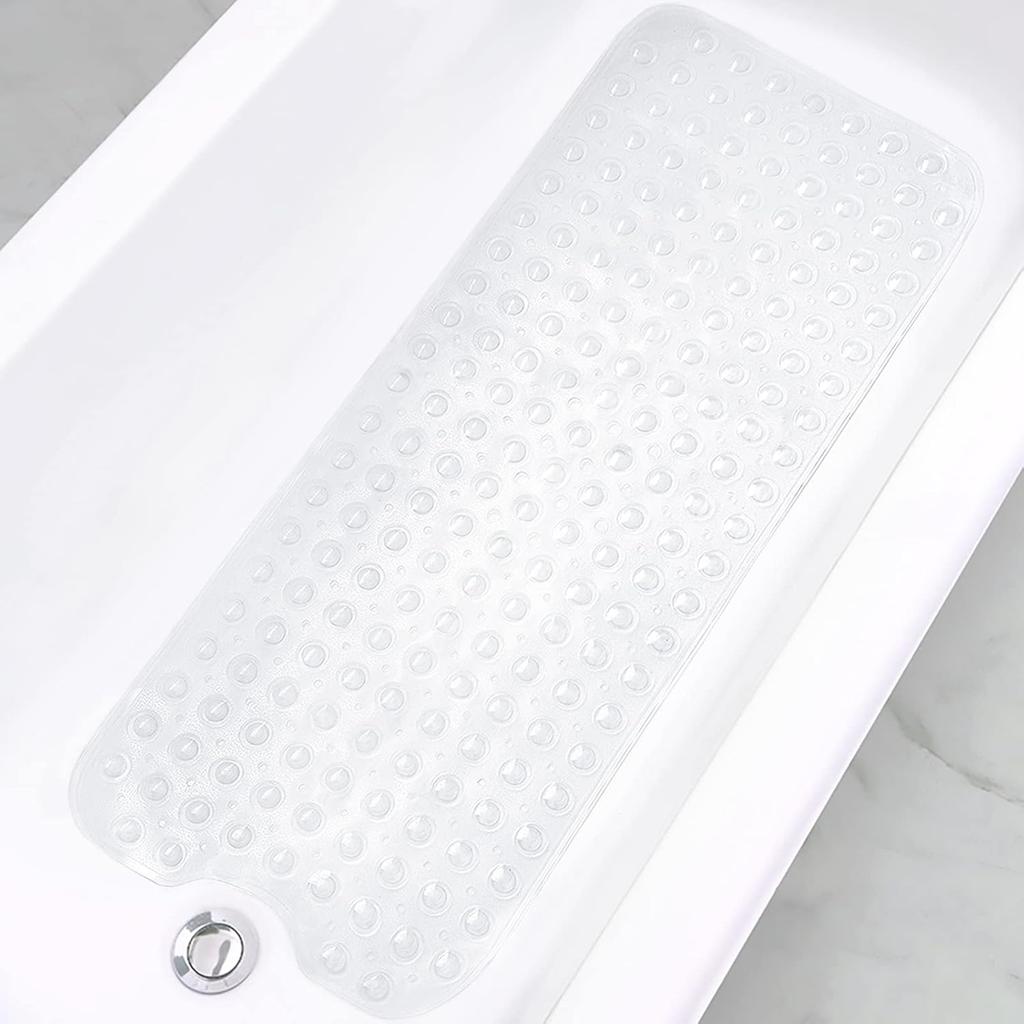 1pc Baby Bath Mat for Tub Non Slip Kids Bath Mat - 40x10cm Extra Long Cartoon Bathtub Mat Toddler Bath Mats with Suction Cups