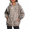 Осень-зима Женская толстовка с капюшоном Plus Velvet Fashion Printed Loose Fit Pullover Sweatshirt Hoodies
