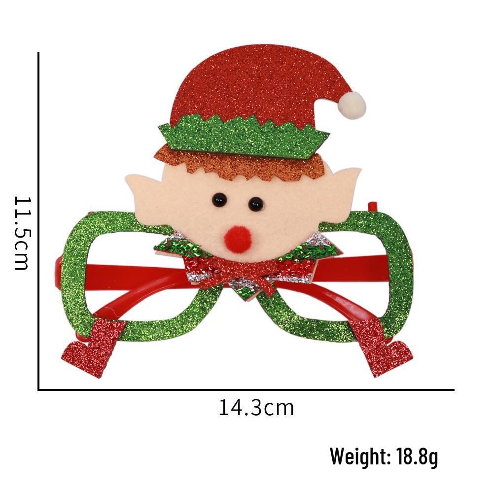 Зарубежные Рождественские Очки с Рогами - Веселые Мультяшные Вечерние Оправы для Детей и Взрослых