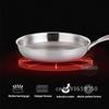Сковорода из нержавеющей стали 304, сковорода 28/30 см и сковорода без покрытия, газовая плита Wok, индукционная кастрюля для жарки яиц, стейков, антипригарное покрытие