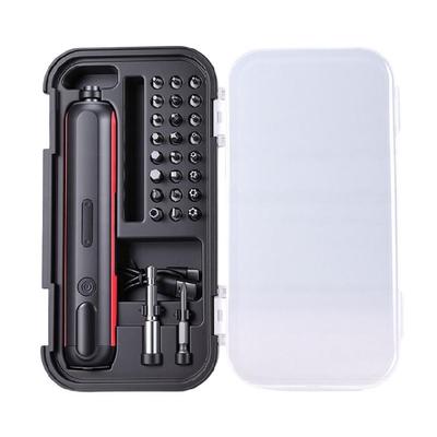 USB-аккумуляторная отвертка 4 В, набор, пластиковый корпус, со светодиодной подсветкой и 25 сменными битами для ремонта электронных устройств