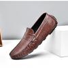 Мужская повседневная обувь из натуральной кожи, мягкие мокасины, мужские туфли на плоской подошве, модные брендовые мужские лоферы, дышащая обувь для вождения