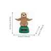 Car Dashboard Bobblehead Toy Solar Powered Sloth Solar Powered Shaking Hand Doll Sloth Animated Bobble Dancer for Car Table Home
