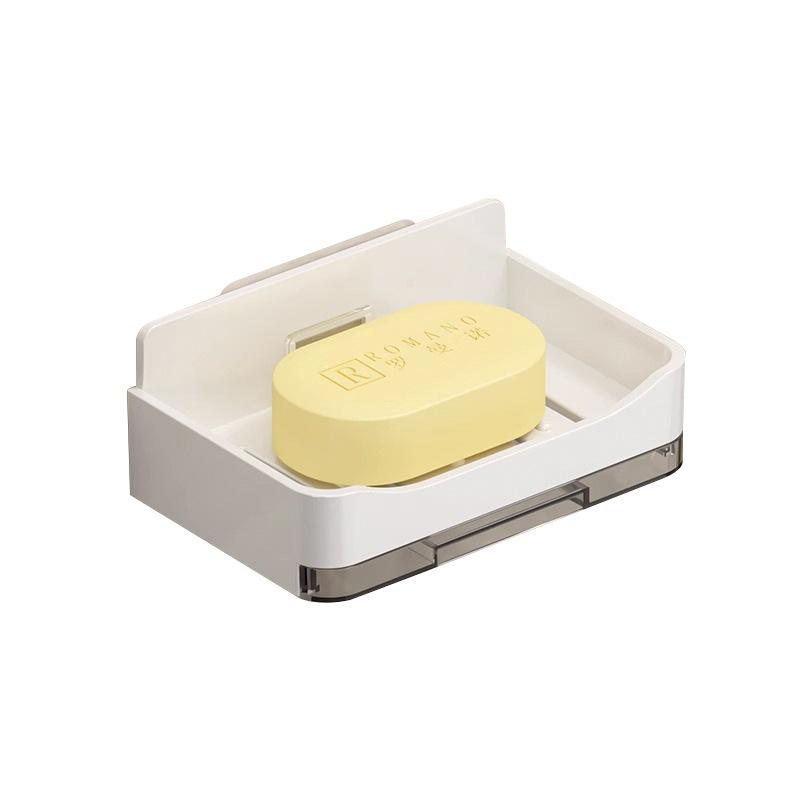 2 шт. Настенная двойная мыльница для ванной комнаты, полки без сверления отверстий