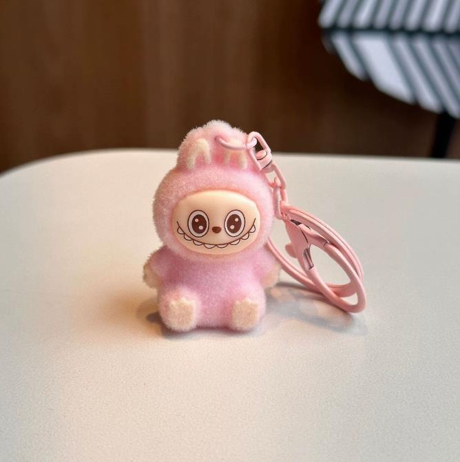 Новая сумка украшение брелки брелоки плюшевый Лабубу брелок подвеска, плюшевая тканевая фигурка украшение для сумки брелки брелоки
