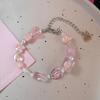 Готический Харадзюку милый Y2K ручной работы эстетический браслет с подвесками в виде сердца и звезды для женщин и девочек винтажные гранжевые эмо 2000-е аксессуары