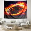 Electric Football Fire Tapestry Hanging for Bedroom,Livingroom, Playroom,Decor Art Room Wall Tapestry Holiday and Birthday Gifts