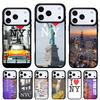 Чехол для телефона "Темная ночь Нью-Йорка" для iPhone 17 16 15 14 13 Pro Max Задняя крышка для 12 11 Pro Coque