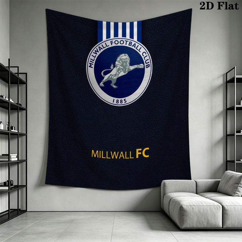 Millwall logo Wall Hanging Printed Fabric Blanket Decorative Tapestries for Bedroom Living Room Home Decor