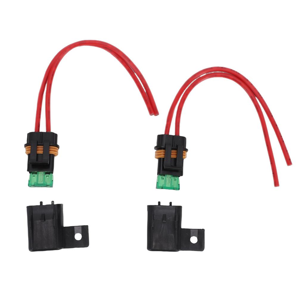 2 шт. Держатели предохранителей 12 AWG с предохранителем-лезвием 30 А, водонепроницаемая крышка, комплект для Автомобиля, RV, Грузовика, Лодки (ATO ATC), 20 см