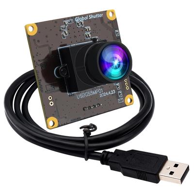 ELP 5MP Global Shutter 50fps USB-модуль камеры UVC Lightburn Camera Laser High Speed 60fps PC Camera Широкоугольная веб-камера для потоковой передачи в реальном времени Low