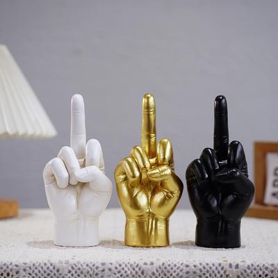 Новое украшение для дома, настольная гостиная, вход, модная игрушка, поделки из смолы, милые украшения в виде среднего пальца