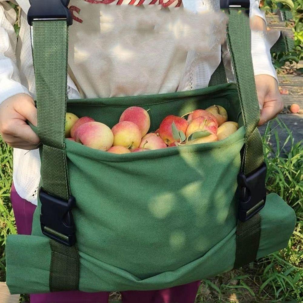 Портативный большой мешок для сбора урожая, регулируемый складной фартук для собирательства, сумка для сбора фруктов, грибы