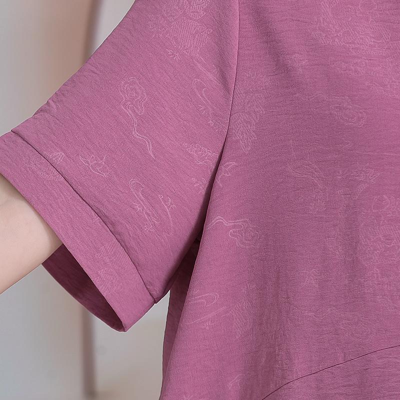 Летний женский костюм больших размеров размера плюс 3XL-7XL, повседневный элегантный свободный комплект с короткими рукавами и брюками, летняя одежда высокого качества