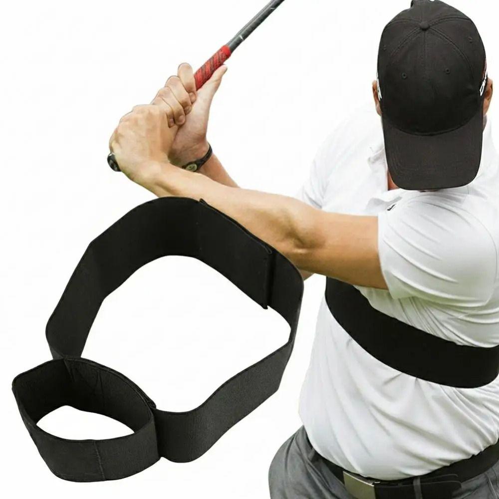 Elastic Golf Swing Training Arm Band Foldable Golf Swing Trainer Golf Swing Corrector Belt  Unisex