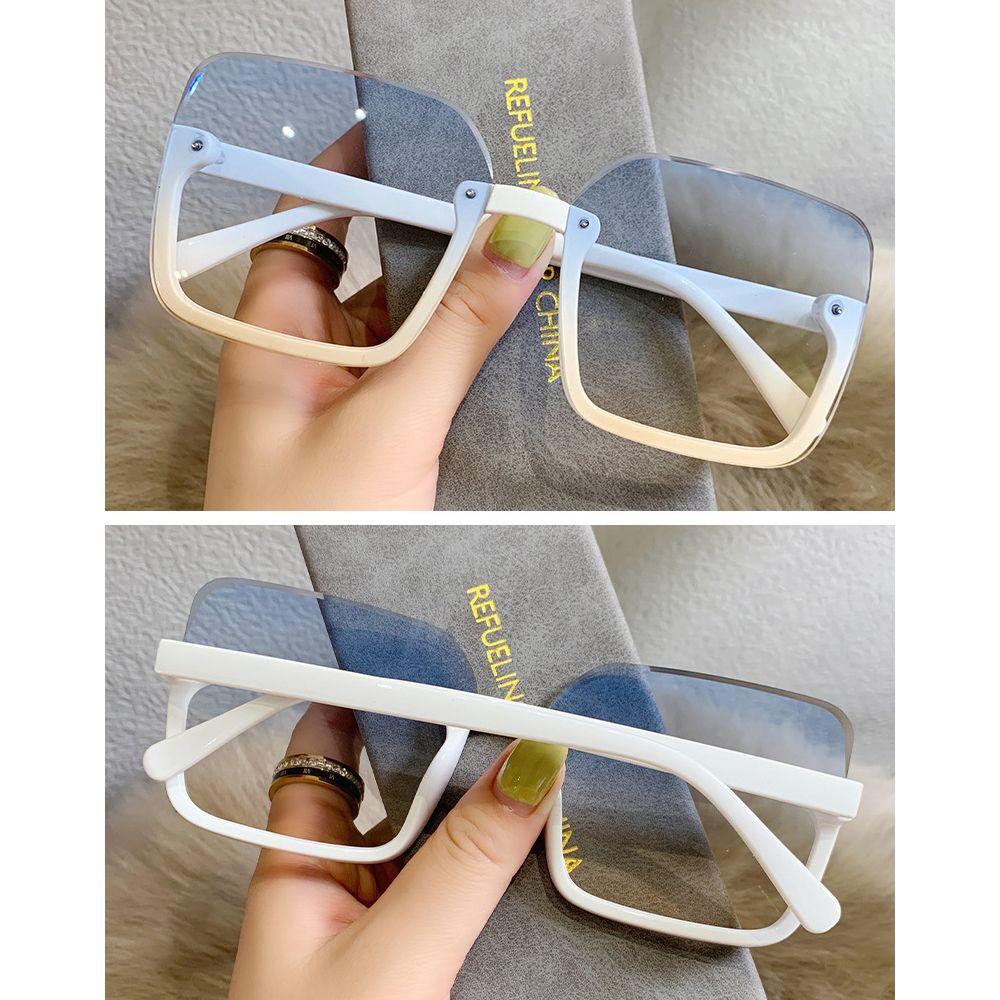 Luxury UV400 Vintage Oversized Sunglasses Eyewear for Lady Big Frame Women Square Sun Glasses