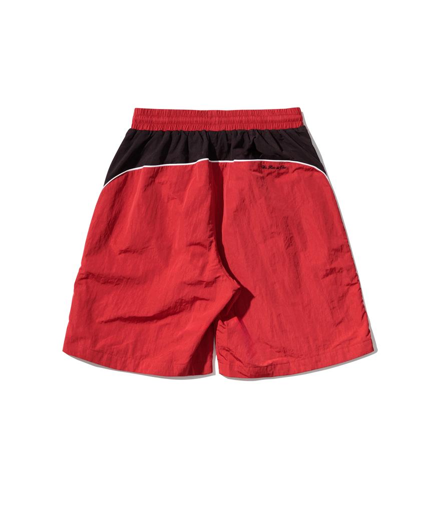 1993STUDIO [Fc Seoul X 1993 Studio] Nylon Cut-Out Color Block Shorts_Red