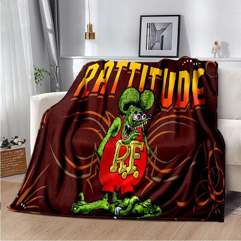 Одеяло с рисунком крысы Финка, пододеяльник для дивана, дорожное постельное белье, фланелевое одеяло, покрывало, одеяло для пикника