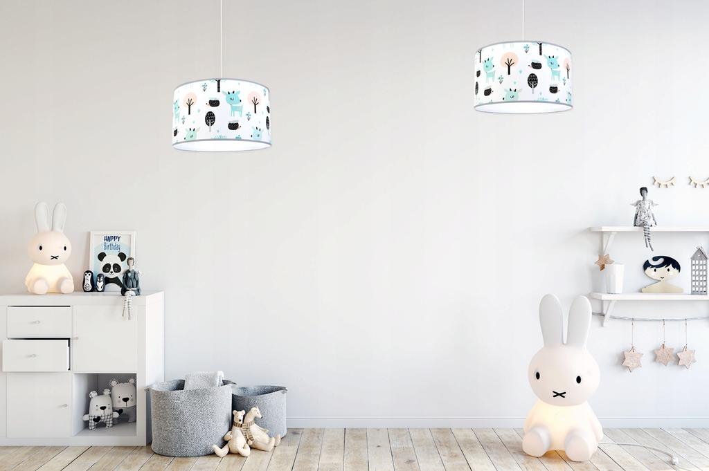 Children'S Ceiling Hanging Lamp, Led Lampshade Bambi