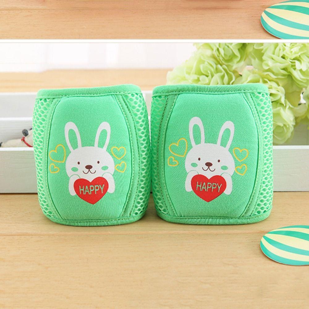 Cotton Polyester Baby Cartoon Knee Pads Reticular Infant Kneepad Crawling Toddler Protector