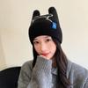 Шапка с кроличьими ушками для женщин InsStyle вязаная шапка аниме косплей костюм шапка для улицы лыжная походная шапка ветрозащитная теплая шапка