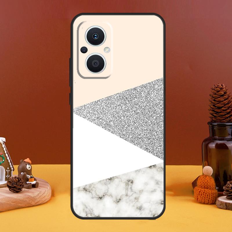 Геометрический мраморный чехол для OPPO Reno 10 Pro 11 F 4 5 6 7 8 Lite 4Z 5Z 8T OPPO Find X5 X2 X3 Lite X6 Pro