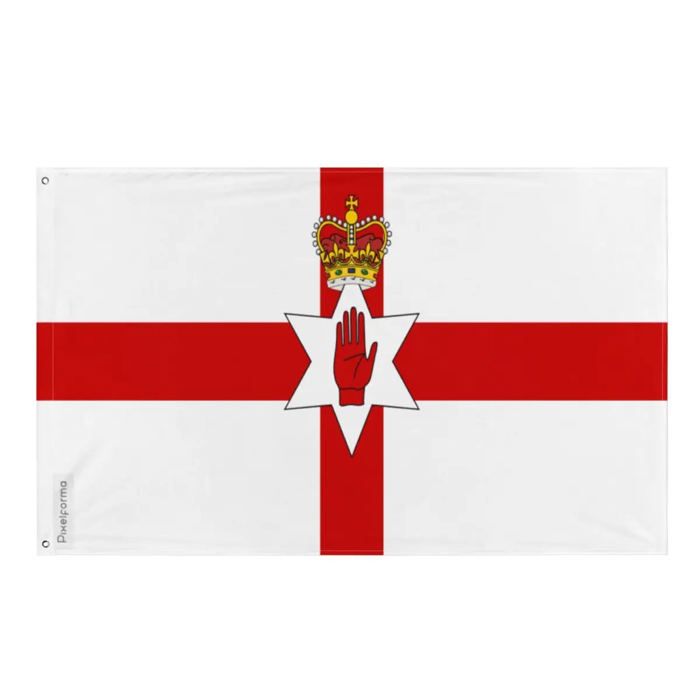 Drapeau - Irlande Nord - 60 X 90 Cm - Polyester - Recto/verso - 2 Œillets En Fer