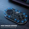 Wireless Mini Bluetooth-compatible RGB Glowing Gamepad Keychain Sized Gamepad Joystick for Switch/Switch OLED IOS for Android