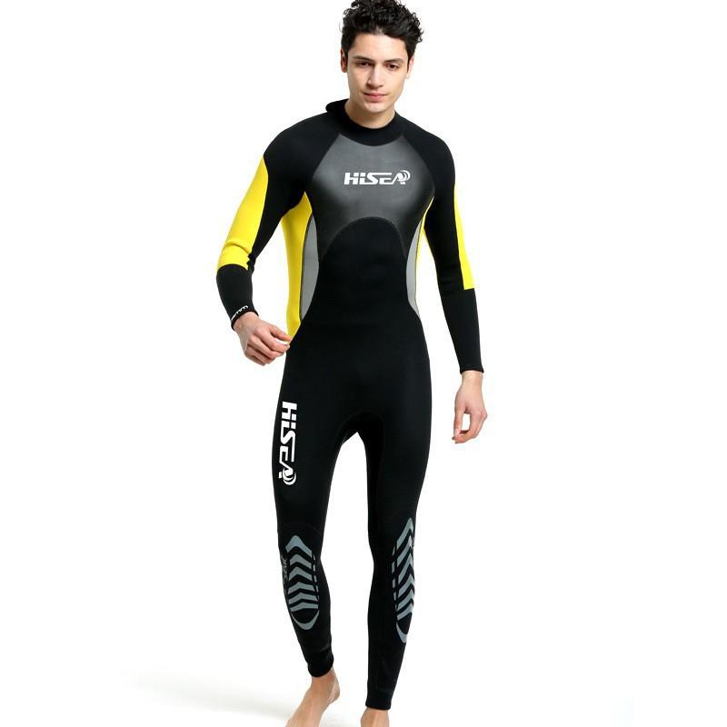Diving Wetsuit 3mm Fullsuit Long Sleeve Pants Surfing Snorkeling Kayaking Warmth UV Protection Unisex Adult