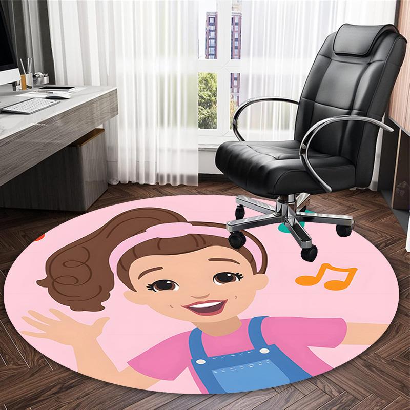 1pc Ms Rachel4 Print Round Carpet Chair Round Carpet Suitable for Bedroom Living Room Home Decorative Carpet