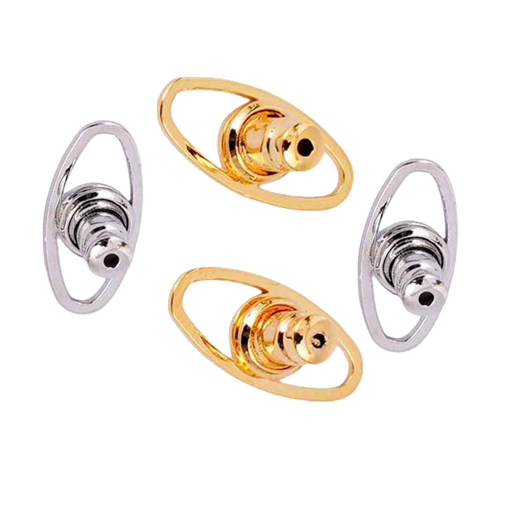 Набор из 4 стабилизаторов для сережек-гвоздиков, легкие подкладки для украшений, защитные подкладки для сережек для обвислых ушей, ювелирные аксессуары