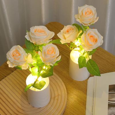 Светодиодная лампа Rose Креативный ночник Rose Декоративная настольная лампа Flower Подарок на День святого Валентина Спальня Изголовье кровати