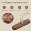 Держатель кофейного фильтра из ореха/вишни, деревянный держатель кофейного фильтра ручной работы, домашнее хранение, держатель кофейного фильтра с зубчатым узором