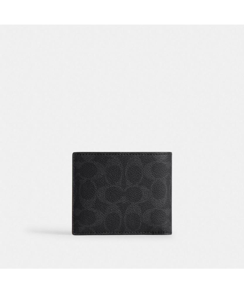 Coach Three-In-One Wallet In Signature Upcrafted Leather Cfu02 Oy2