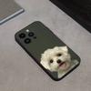 Милый Мультяшный Щенок Бишон Чехол для Телефона Для iPhone 16,15,14,13,12,11 Plus,Pro Max,XS,X,XR,SE,Mini,8,7,Мягкий Силиконовый Черный Чехол