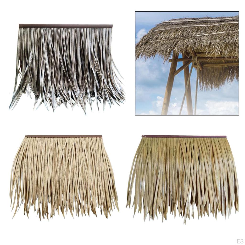 20x20inch Artificial Grass Roof Thatch Bar Hut for Outdoor Themed Roofs Accessories Patio