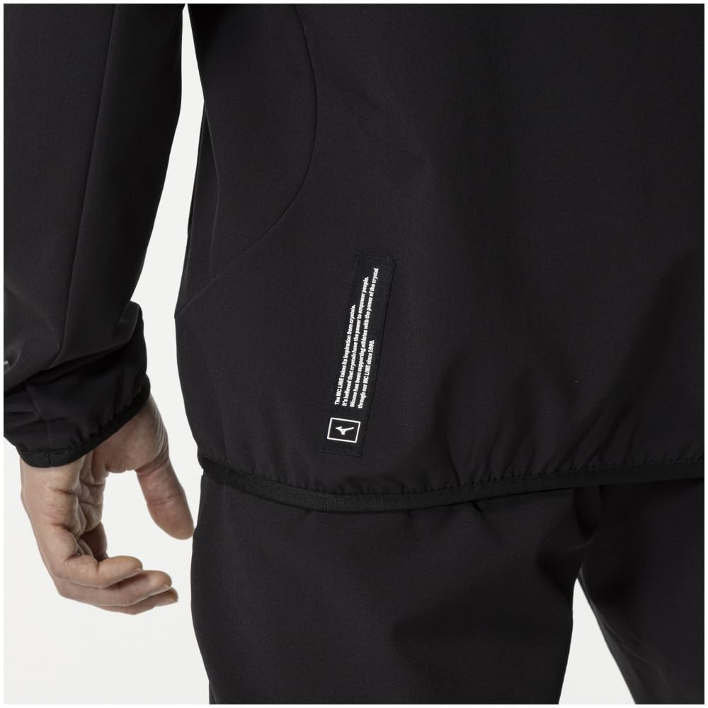 Mizuno Tech Shield Boa Training 32MCB553 Hoodie, Windproof, Stretch, Water-Repellent, Wear, Men's, Black,