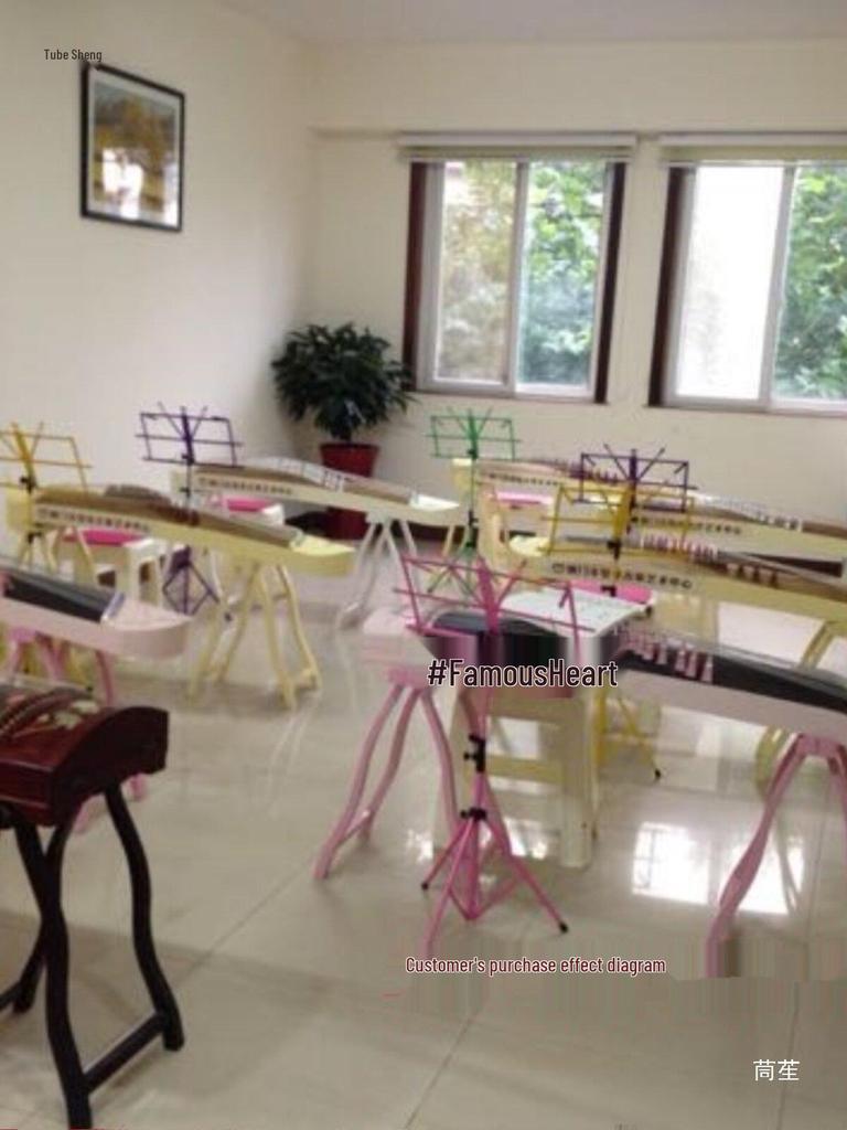 Регулируемая портативная подставка для музыкальных инструментов: Пианино, Гучжэн, Укулеле, Эрху, Гитара. Настольный и вертикальный складной дизайн.