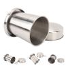 Stainless Steel Collapsible Cup Outdoor Travel Camping Portable Folding Cup with Keychain for Picnic
